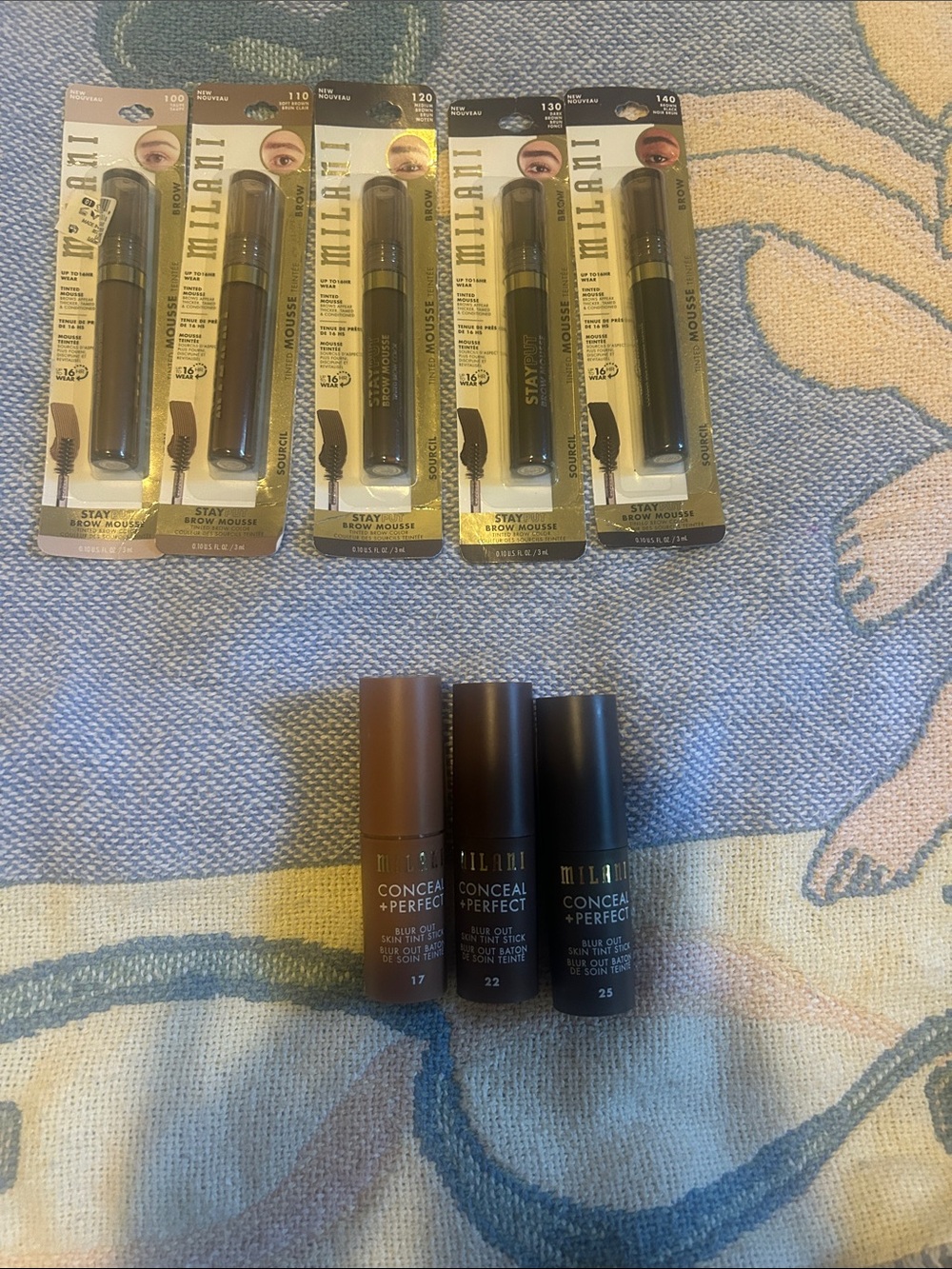 Milani Brow Mousse & Conceal + Perfect Set - Brown & Dark Brown Shades